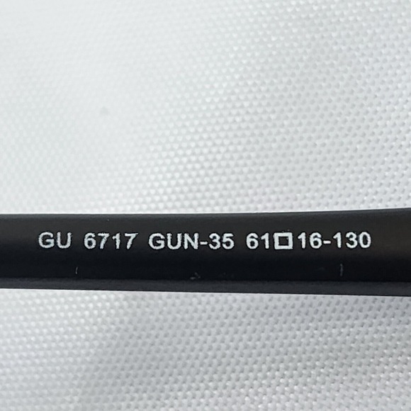 Guess Sunglasses GU6717 GUN-35 Silver‎ Gunmetal Gradient  61-16-130 Frame Only main image 8